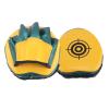 HERCHR Mini Focus Mitts, PU Leather Boxing Pads, Boxing Curved Focus Punching Mitts Target Pads for Kickboxing, MMA, Muay Thai, Punching(Yellow) view 2