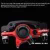 2 Piston Mountain Bike Hydraulic Brakes With 160mm Rotors Left Front 800mm Right Rear 1400mm Bike Hydraulic Disc Brakes Aluminum Alloy Hydraulic Brake Set (Color : Purple) view 2