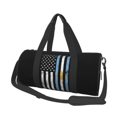 American Argentina Flag Duffel Bag Unisex-Adult Gym Duffel Bag Workout Bag Drawstring Backpack Lightweight Carryon Gymbag For Men/Women
