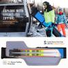 GoHimal Ski Bag and Boot Bag Combo, Padded Skis Bag for Air Travel, Safety Reinforce Ski Carrier Bag Fits for Skis Up to 200 CM and Boots Up To Size US13, Water- resistant Ski Travel Bag view 3