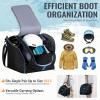 GoHimal Ski Bag and Boot Bag Combo, Padded Skis Bag for Air Travel, Safety Reinforce Ski Carrier Bag Fits for Skis Up to 200 CM and Boots Up To Size US13, Water- resistant Ski Travel Bag view 4
