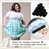 Toulite 10 Pcs Cotton Bra Liners 3 Layer Rectangle Under Bra Pads Sweat Liners for Women Sweating Supplies(Medium,Black) view 4