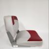 Horizon Manufacturing Boat Seat Fold Down Low Back Grey/Red 1001-ABE view 3