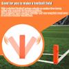 Joewuzun Football Pylons Football Field Markers End Zone Markers Sand Weighted Anchorless Football Endzone Pylons Football Accessories- Orange (Orange-8PCS) view 4
