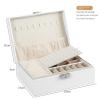 MiLLeL Storage box, high-end double-layer, large capacity, jewelry, storage box black view 3