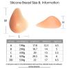 ALKANI Silicone Breast Bra Pads Women Mastectomy Prosthesis Inserts Bra Enhancer Suitable for Bikini Top Swimsuit Gathering (Color : Right Brown, Size : B) view 2