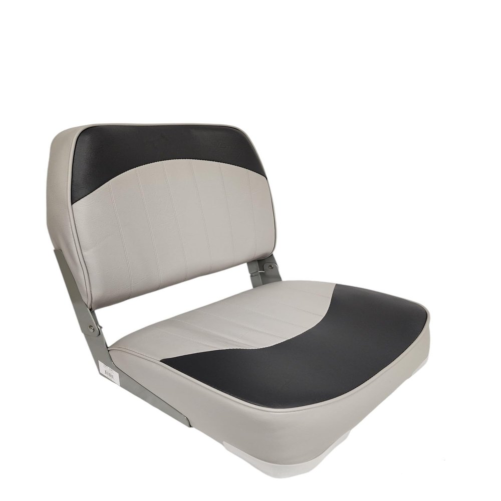 Horizon Manufacturing Boat Seat Fold Down Low Back Grey/Charcoal 1001-ABC