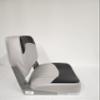 Horizon Manufacturing Boat Seat Fold Down Low Back Grey/Charcoal 1001-ABC view 2