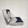 Horizon Manufacturing Boat Seat Fold Down Low Back Grey/Navy 1001-ABD view 3