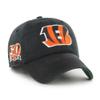47 Men's Black Cincinnati Bengals Sure Shot Franchise Fitted Hat view 1