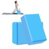 Kenhihi Yoga Block - Unsupported Latex Eva foam - Soft non slip surface with bevel for yoga, pilates, meditation - Yoga accessories for stability, balance and deep stretching (Light blue-2 Pack) view 1