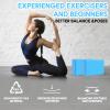 Kenhihi Yoga Block - Unsupported Latex Eva foam - Soft non slip surface with bevel for yoga, pilates, meditation - Yoga accessories for stability, balance and deep stretching (Light blue-2 Pack) view 4