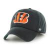 47 Men's Black Cincinnati Bengals Sure Shot Franchise Fitted Hat view 3