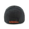47 Men's Black Cincinnati Bengals Sure Shot Franchise Fitted Hat view 4