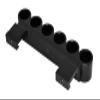 Trinity Tactical Aluminum Shell Carrier Compatible with Kel-Tec KSG  6-Round 12 Gauge Picatinny Rail Mounted Side Saddle, Black Anodized view 2