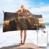 ViLlex Quick Dry Towel 31.5"X63" Luxury Fast Drying Towels Super Absorbent for Swimming Beach Hiking Travel Sports Tractor in The Field view 1