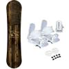 Symbolic Freedom USA Snowboard and Bindings Package with Leash & Stomp Men Women Kids Regular-Wide (130cm/XS WHT Binding(Kid 1-6)) view 1