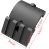 3 Slots Low Profile Adapter 45 Degree Picatinny Offset Mount Picatinny Rail Mount for Flashlight Laser (Black-1PCS) view 2