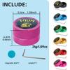 YEUEK TAOM Pool Chalk Holder Round Shaped Practical Tool Billiards Accessories Magnetic Mini Chalk Tip Case Container Round Box Billiards view 2