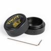 YEUEK TAOM Pool Chalk Holder Round Shaped Practical Tool Billiards Accessories Magnetic Mini Chalk Tip Case Container Round Box Billiards view 1