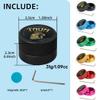YEUEK TAOM Pool Chalk Holder Round Shaped Practical Tool Billiards Accessories Magnetic Mini Chalk Tip Case Container Round Box Billiards view 2