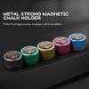 YEUEK TAOM Pool Chalk Holder Round Shaped Practical Tool Billiards Accessories Magnetic Mini Chalk Tip Case Container Round Box Billiards view 3