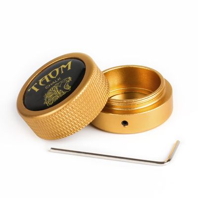 YEUEK TAOM Pool Chalk Holder Round Shaped Practical Tool Billiards Accessories Magnetic Mini Chalk Tip Case Container Round Box Billiards