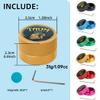 YEUEK TAOM Pool Chalk Holder Round Shaped Practical Tool Billiards Accessories Magnetic Mini Chalk Tip Case Container Round Box Billiards view 2