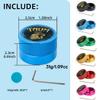 YEUEK TAOM Pool Chalk Holder Round Shaped Practical Tool Billiards Accessories Magnetic Mini Chalk Tip Case Container Round Box Billiards view 2