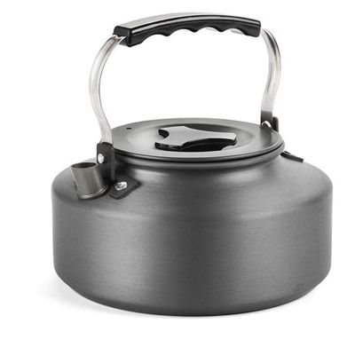 Outdoor Aluminum Oxide Tea Kettle Portable Hot Water Kettle Camping BBQ Cookware Supplies