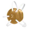 Great Call Athletics | Wrestling Classic Headgear Earguard | Adult Grappling Head Gear | Adjustable Ear Guards White Straps (Vegas Gold w/ White Straps)