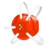 Great Call Athletics | Wrestling Classic Headgear Earguard | Adult Grappling Head Gear | Adjustable Ear Guards White Straps (Orange w/ White Straps) view 1
