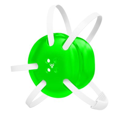 Great Call Athletics | Wrestling Classic Headgear Earguard | Adult Grappling Head Gear | Adjustable Ear Guards White Straps (Neon Green w/ White Straps)