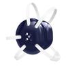 Great Call Athletics | Wrestling Classic Headgear Earguard | Adult Grappling Head Gear | Adjustable Ear Guards White Straps (Navy w/White Straps)