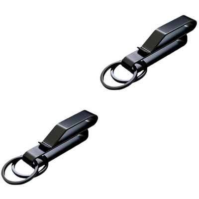 INOOMP 3pcs Heavy Duty Key Holder Clip Quick Release for Belts Versatile Keychain Accessory for Car Keys Suitable for Standard and Extra Thick Belts