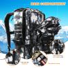 Hannibal Tactical MOLLE Assault Backpack, Tactical Backpack Military Army Camping Rucksack, 3-Day Pack Trip w/USA Flag Patch, D-Rings, Black White camo view 3