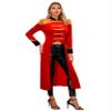 Hansber Women's Circus Ringmaster Costume Tassel Button Jacket Lion Tamer Costume Halloween Cosplay Fancy Dress Long Tailcoat X-Large view 1