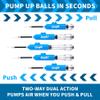 ouyili Sports Ball Pump Kit - Portable Air Pump Two-Way Dual Action Inflatable Perfect for Basketballs, Soccer Balls and More - Professional Hand Pump Kit with Needles and Flexible Hose (Blue) view 4