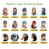 Magic Neck Gaiter Headwear Bandana Head Wrap Face Scarf Warmer Balaclava Headband for Women Men (Skull-White) view 4