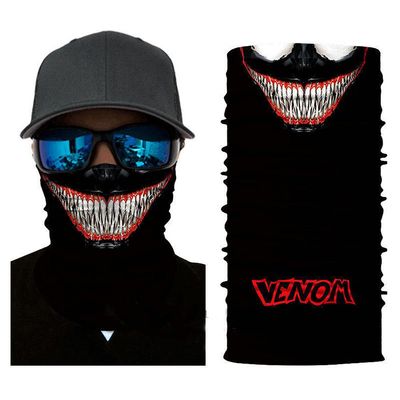 Magic Neck Gaiter Headwear Bandana Head Wrap Face Scarf Warmer Balaclava Headband for Women Men (Canine Teeth)