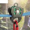 INLIMA Pulley Force Pulling Reinforced Double Pulley Ropeway Rock Climbing Crossing Emergency Rescue Side Pulley (Color : B) view 3