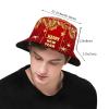 Happy New Year Bucket Hats Fashion Sun Cap Packable Outdoor New Year Xmas Fisherman Hat for Women and Men view 3