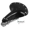 Taimmach 1PC Universal Bicycle Saddle Bike Seat Classic Saddles Cushion Mat Sprung Bicycle Saddle Black view 1