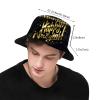 Happy New Year Bucket Hat Fisherman Hat Beach Travel Sun Hat Outdoor New Year Cap for Adults Men Women view 3