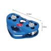 INLIMA Pulley Cable Trolley Pulley with Ball Bearing Outdoor Rock Ice Climbing Accessories Caving Rescue Aluminum Alloy Pulley (Color : Gold) view 4