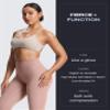 Aoxjox High Waisted Workout Leggings for Women Tummy Control Buttery Soft Yoga Metamorph Deep V Pants 26" (Woodrose, X-Small) view 4