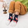 Antcher 5 Pairs Children's Five Finger Cotton Socks Cartoon Animal Toe Socks Boys Girls Breathable Toe Socks 3-12 Years Old (US, Age, 7 Years, 12 Years) view 2