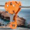INLIMA Pulley Rock Climbing Zip Line Speed Double Pulley for Arborist Lifting Tensioning Outdoor Trips Attachment view 3