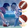 Jerify Composite Leather Footballs, Official Size, 15 Pcs with Pump, Size 9, Black view 4