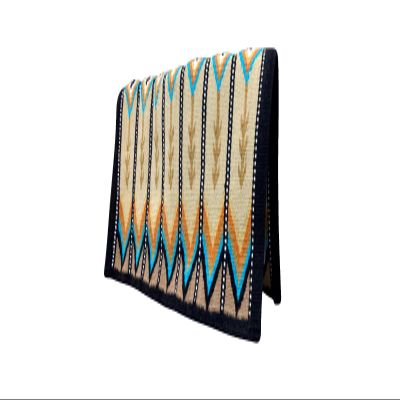 EQUINE OVERSEAS Western Saddle pad Saddle Blanket 100% New-Zealand Wool Ranch Pad (34"X38") sea Horse